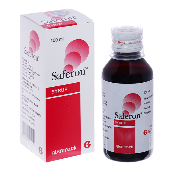 Siro Saferon 50mg/5ml trị thiếu máu, thiếu sắt